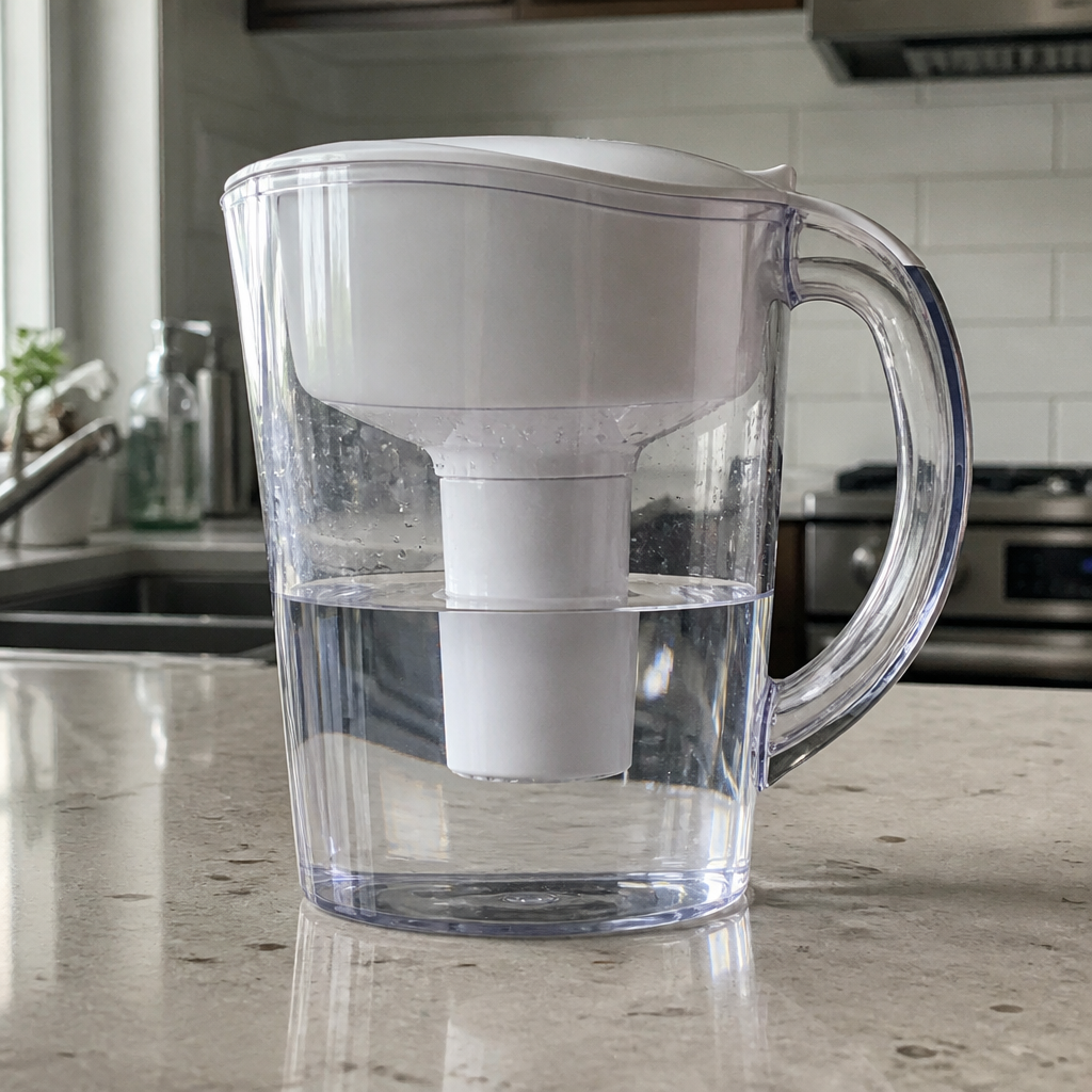 Water filter pitcher for drinking water — recommended for Midland hard water treatment