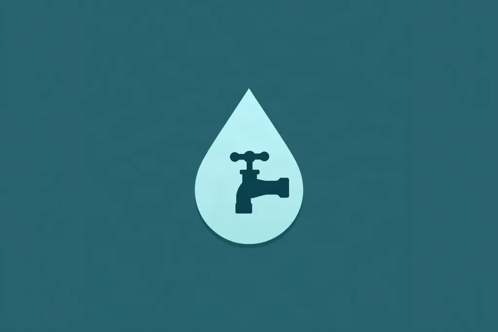 Water droplets on an older brass faucet, a common lead-exposure pathway