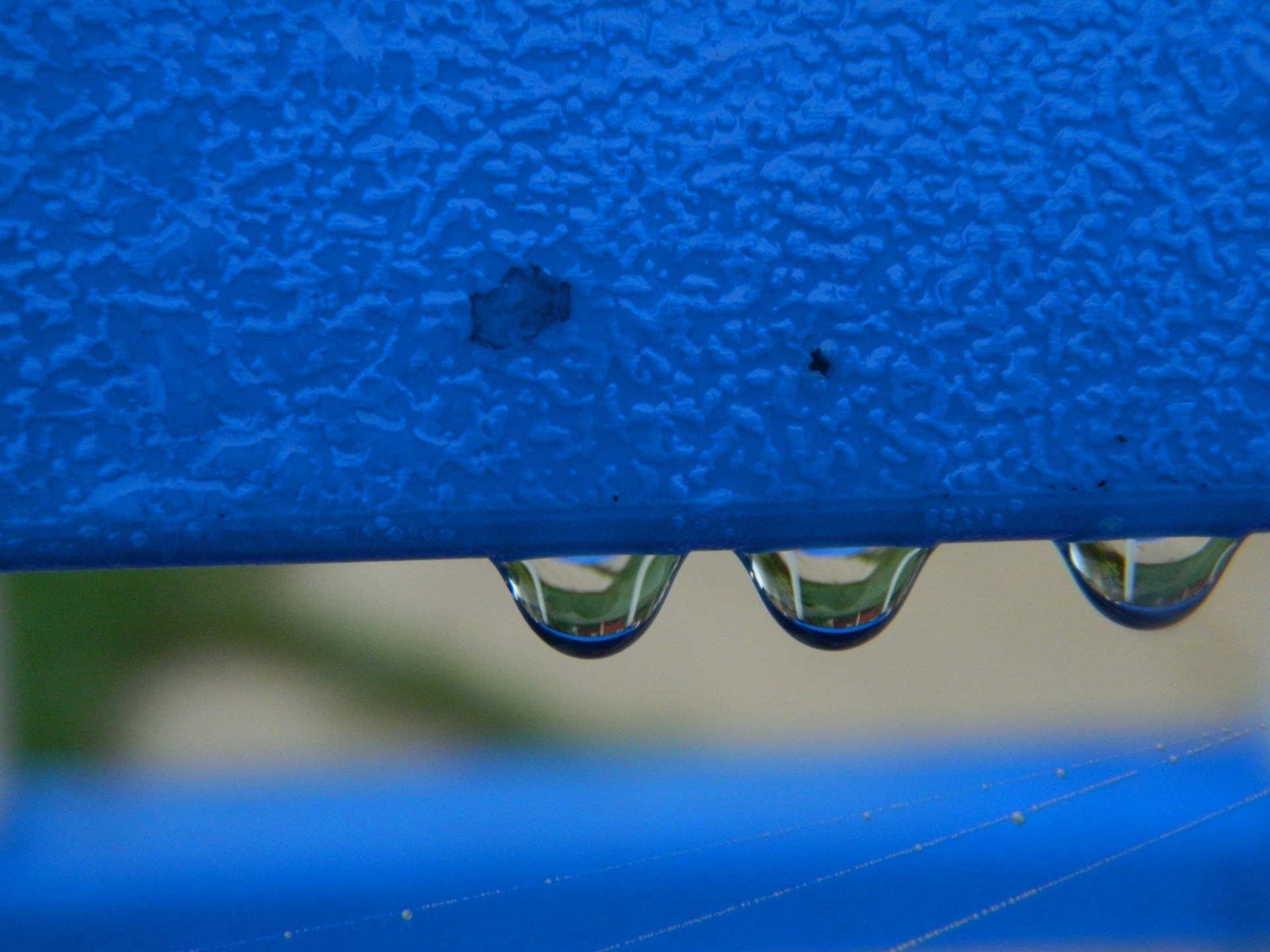 Hard water statistics — close-up of water droplets showing mineral content