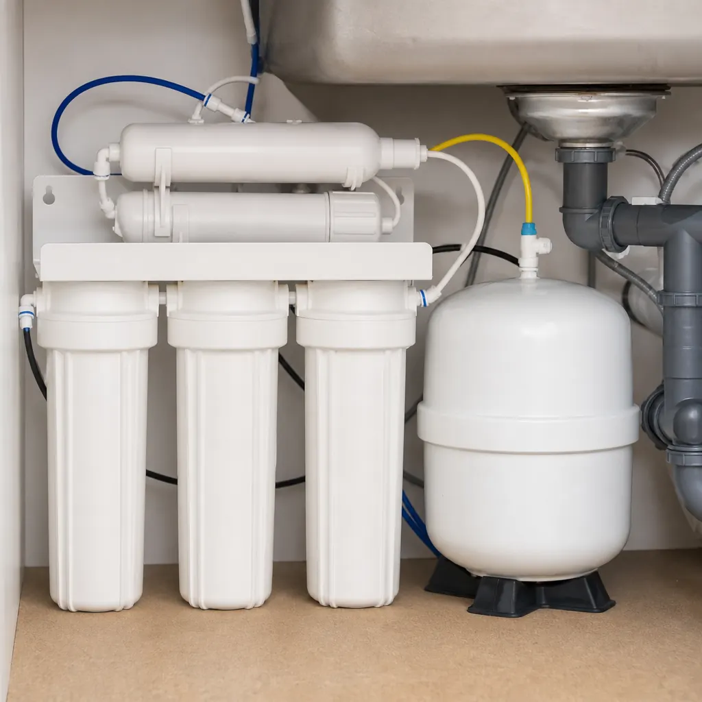 Under-sink reverse osmosis water purification system — recommended for Vacaville hard water treatment